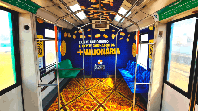Mídia em Adesivos Interno Kallas Mídia OOH