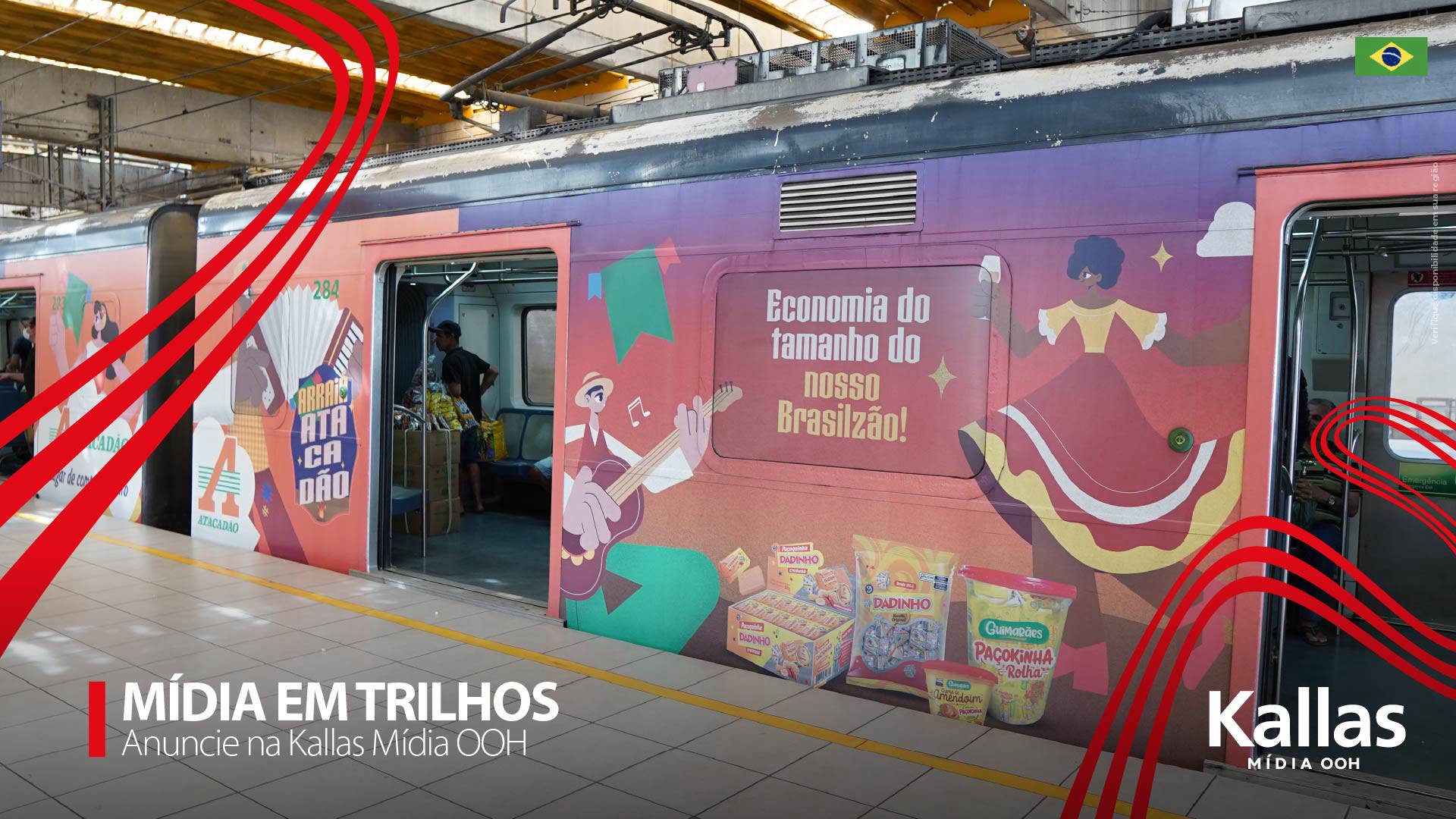 Mídia em Trilhos Kallas Mídia OOH