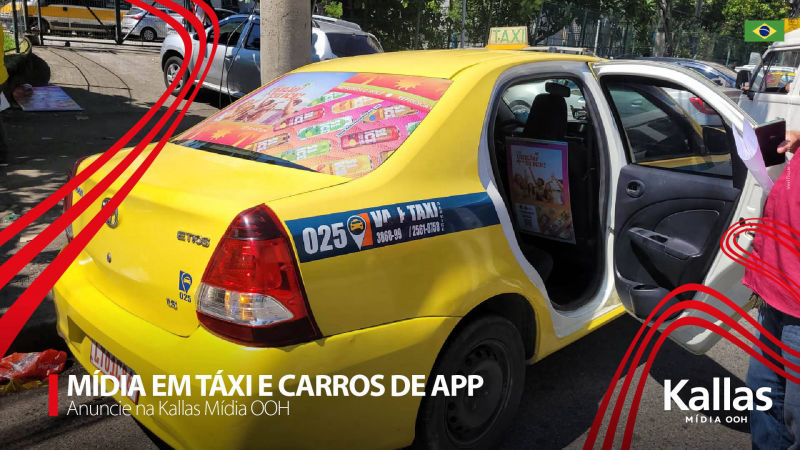 Cases de Sucesso Táxis e Carros de APP Kallas Mídia OOH