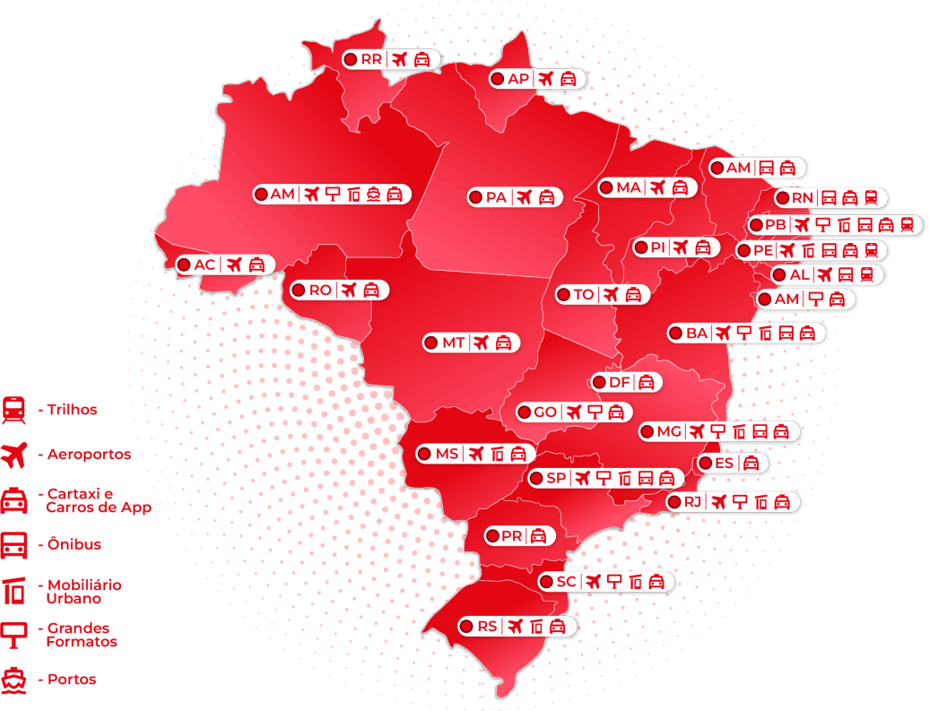 Mapa Kallas Mídia OOH