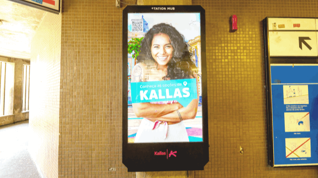 Mídia em Station Hub Kallas Mídia OOH